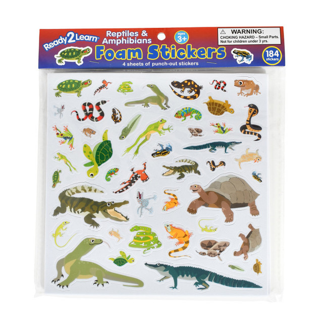LEARNING ADVANTAGE READY 2 LEARN™ Foam Stickers - Reptiles and Amphibians