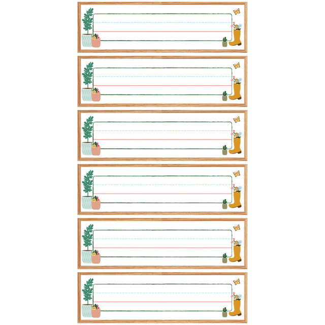 CARSON DELLOSA EDUCATION Carson Dellosa Education Grow Together Nameplates, 36 Per Pack, 6 Packs