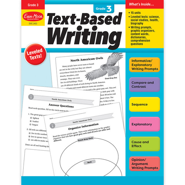 EVAN-MOOR Evan-Moor Educational Publishers Text-Based Writing, Grade 3 EVAN-MOOR Evan-Moor Educational Publishers Text-Based Writing, Grade 3