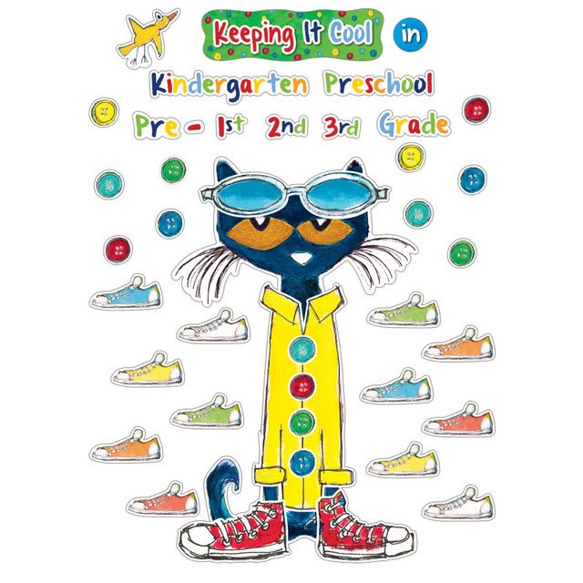 TEACHER CREATED RESOURCES Edupress™ Pete the Cat® Keeping It Cool In...Bulletin Board Set