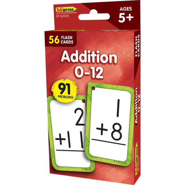 TEACHER CREATED RESOURCES Edupress™ Addition 0-12 Flash Cards