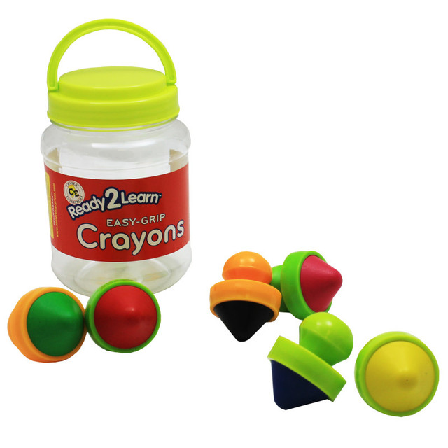 LEARNING ADVANTAGE READY 2 LEARN™ Easy Grip Crayons - 6 Colors - 18m+
