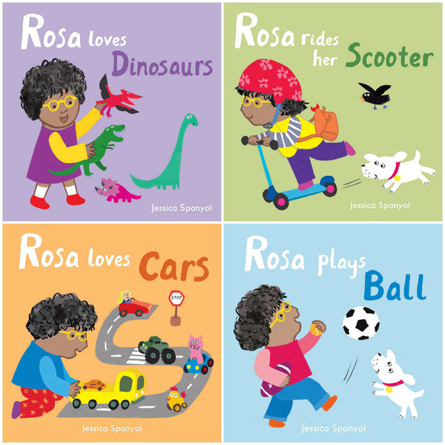 CHILDS PLAY BOOKS Child's Play Books All About Rosa Board Books, Set of 4