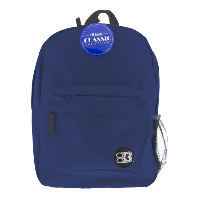 BAZIC PRODUCTS BAZIC Products® 17" Classic Backpack, Navy Blue