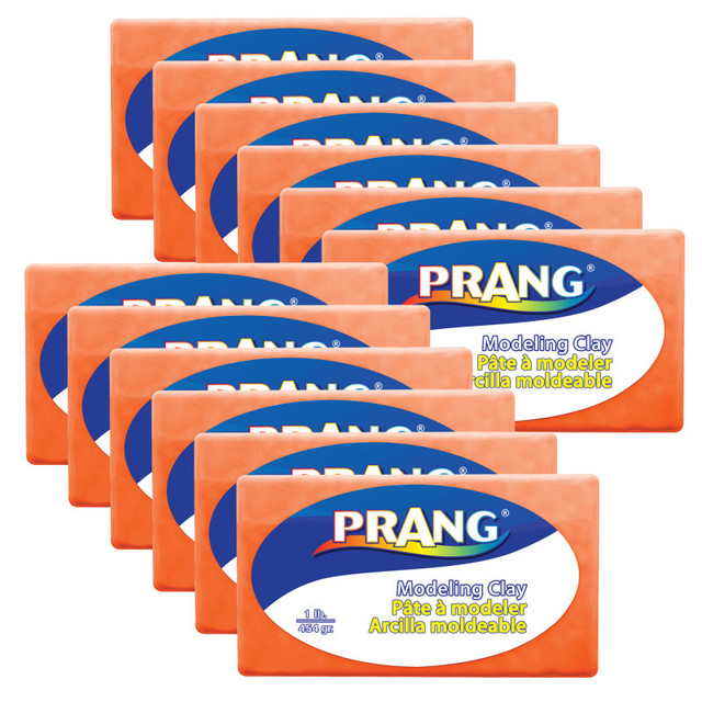 DIXON TICONDEROGA CO Prang® Modeling Clay, 1 lb. Per Pack, Orange, Pack of 12