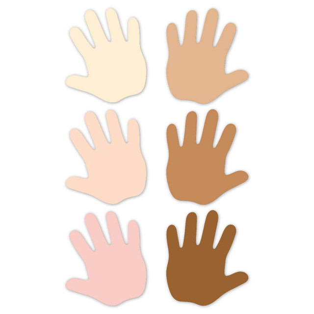CREATIVE TEACHING PRESS Creative Teaching Press® Multicultural Hands 6" Designer Cut-Outs, Pack of 36