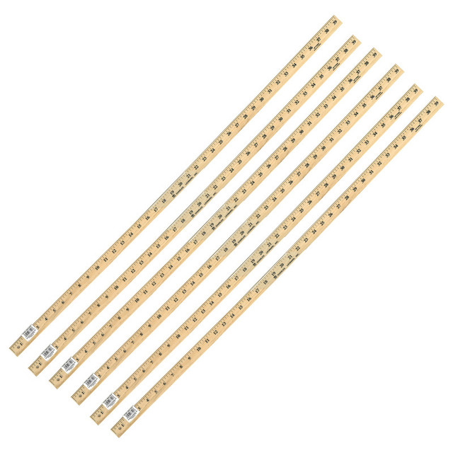 ADVANTUS Charles Leonard Meter Stick with Storage Hole, Pack of 6
