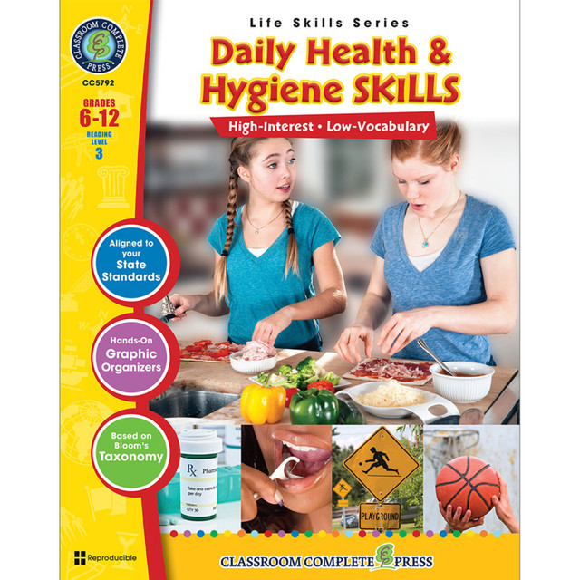 CLASSROOM COMPLETE PRESS Classroom Complete Press Daily Health & Hygiene Skills Book, Grade 6-12