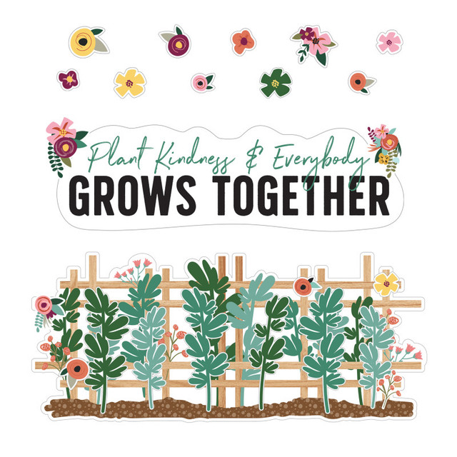 CARSON DELLOSA EDUCATION Carson Dellosa Education Grow Together Plant Kindness & Everybody Grows Together Bulletin Board Set