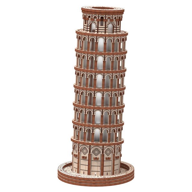ARTVENTURE LLC Mr.PLAYWOOD Leaning Tower of Pisa 3D Wooden STEM Model