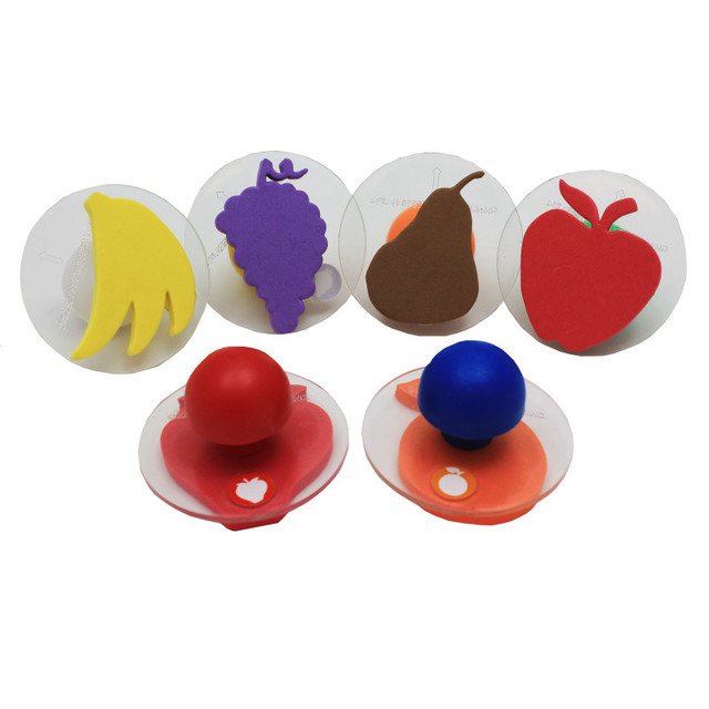 LEARNING ADVANTAGE READY 2 LEARN™ Giant Stampers - Fruit - Set of 6