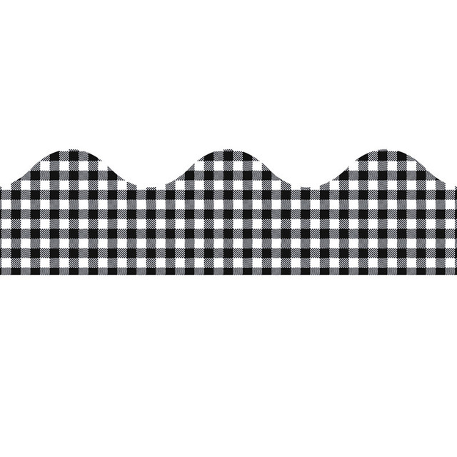 EUREKA Eureka® Gingham Extra Wide Deco Trim®, 37 Feet