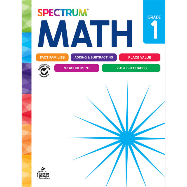 CARSON DELLOSA EDUCATION Spectrum® Spectrum Math Workbook, Grade 1