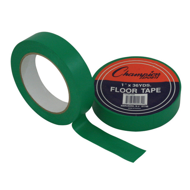 CHAMPION SPORTS Champion Sports Floor Marking Tape, 1" x 36 yd, Green