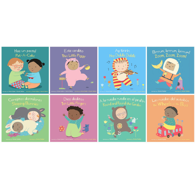 CHILDS PLAY BOOKS Child's Play Books Bilingual Baby Rhyme Time Books, Set of 8