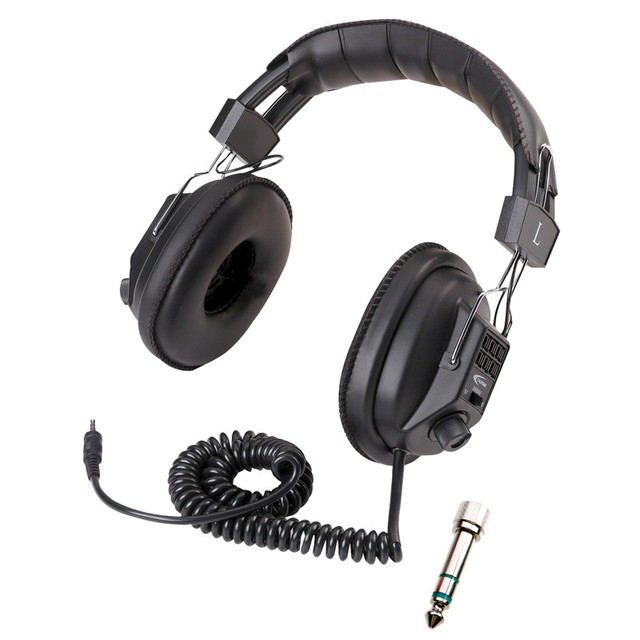 CALIFONE INTERNATIONAL Califone Switchable Stereo/Mono Headphone, with 3.5mm plug and 1/4" adapter