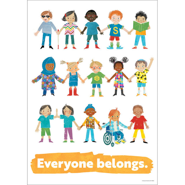 CARSON DELLOSA EDUCATION Carson Dellosa Education All Are Welcome Everyone Belongs Poster