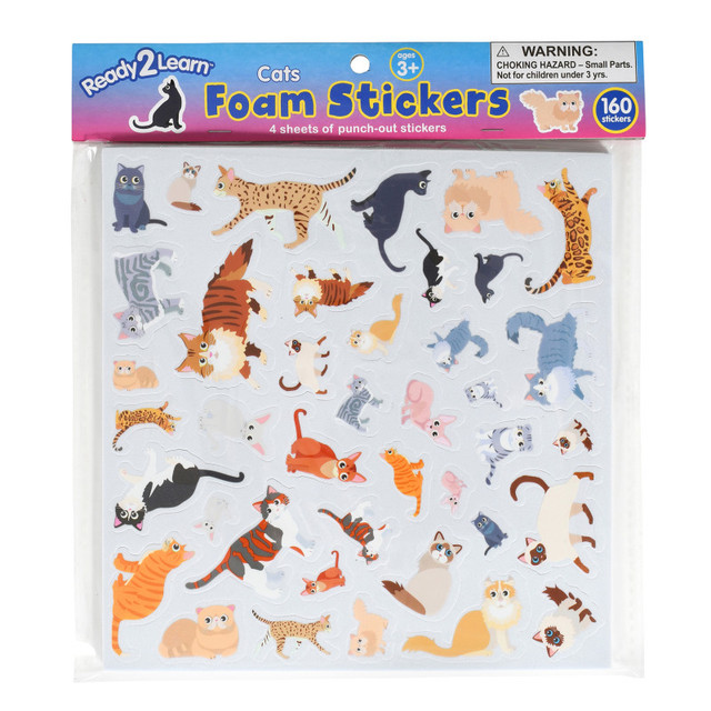 LEARNING ADVANTAGE READY 2 LEARN™ Foam Stickers - Cats