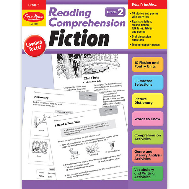 CARSON DELLOSA EDUCATION Evan-Moor Educational Publishers Reading Comprehension: Fiction, Grade 2