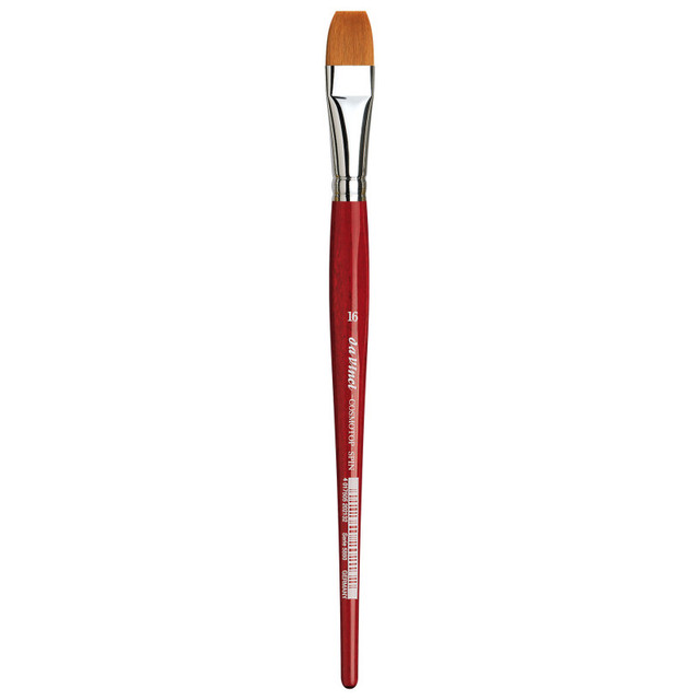 GREGORY DANIELS FINE ARTS INC da Vinci COSMOTOP-SPIN Silkpainting Brush, Synthetic, Watercolor, Flat, Size 16