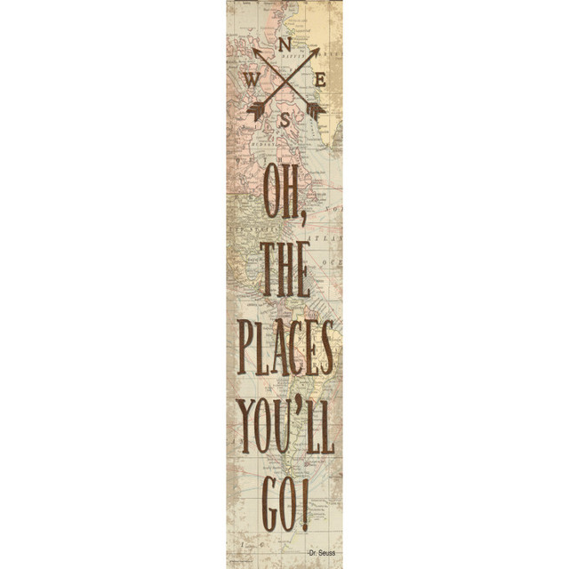 TEACHER CREATED RESOURCES Teacher Created Resources® Travel The Map Oh, the Places You'll Go! Banner, 8" x 39"