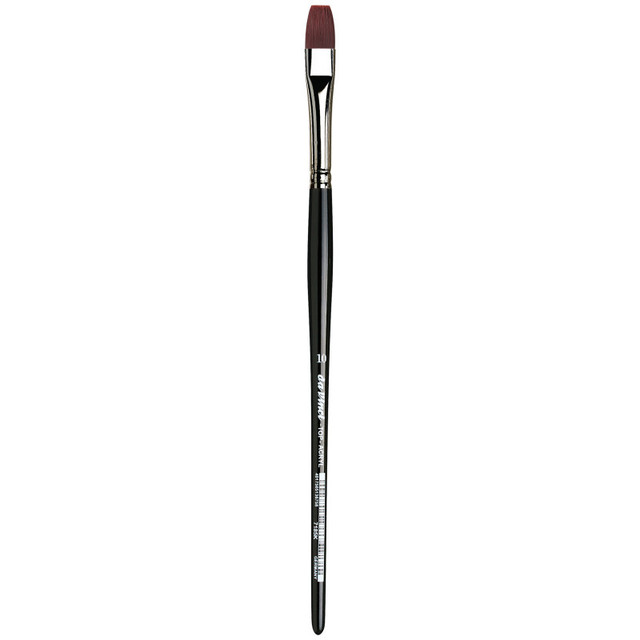GREGORY DANIELS FINE ARTS INC da Vinci TOP-ACRYL Bright Red-Brown Brush, Synthetic, Acrylic & Oil, Flat, Series 7185K, Size 10