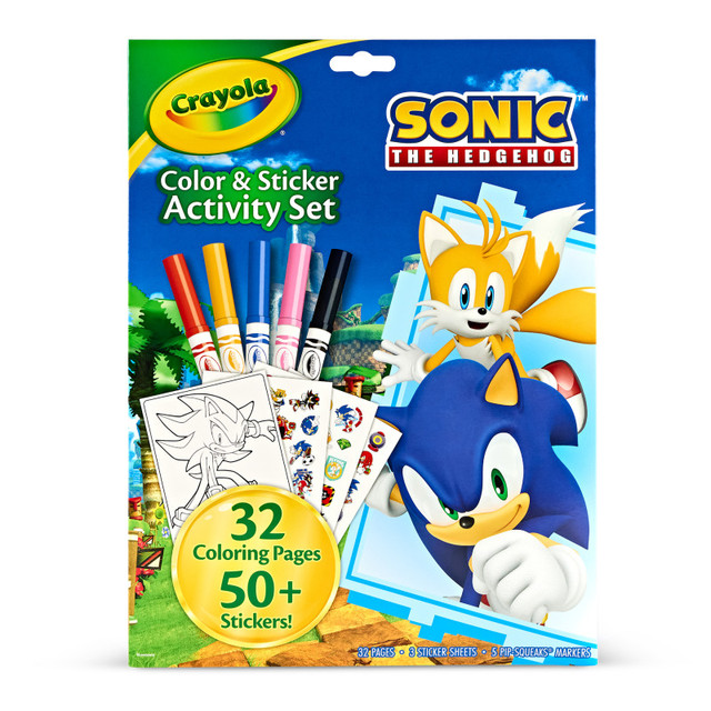 CRAYOLA LLC Crayola® Color & Sticker Activity Set, Sonic