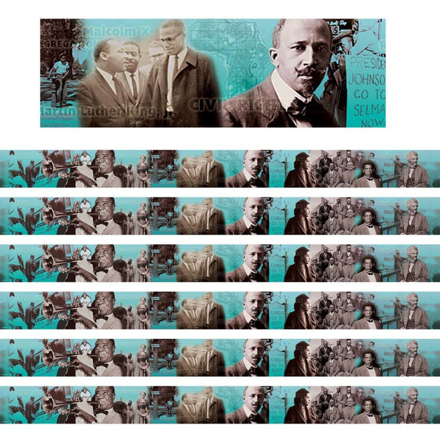 TEACHER CREATED RESOURCES Edupress™ Black History Photo Border, 35 Feet Per Pack, 6 Packs