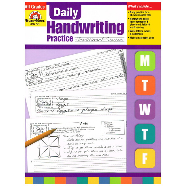 CARSON DELLOSA EDUCATION Evan-Moor Educational Publishers Daily Handwriting Practice Book: Traditional Cursive