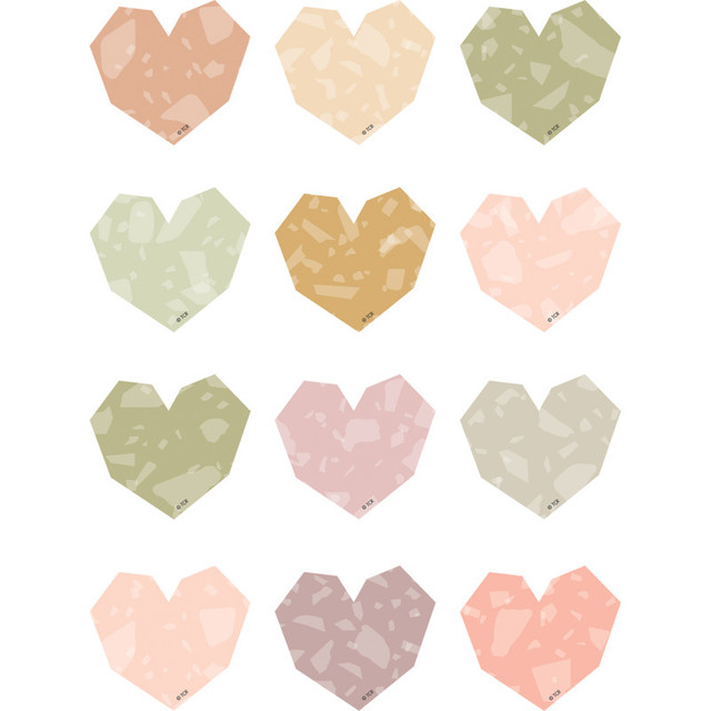 TEACHER CREATED RESOURCES Teacher Created Resources® Terrazzo Tones Hearts Mini Accents, Pack of 36