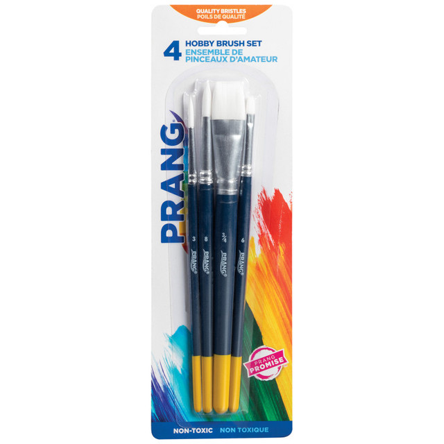 DIXON TICONDEROGA CO Prang® Hobby Paint Brush Set, Assorted Sizes, Set of 4