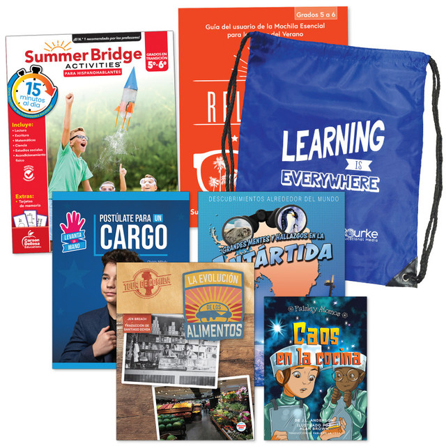 CARSON DELLOSA EDUCATION Summer Bridge Activities Summer Bridge Spanish Backpack, Grade 5-6