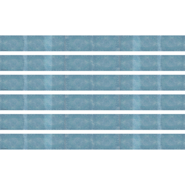 TEACHER CREATED RESOURCES Teacher Created Resources® Moving Mountains Blue Straight Border Trim, 35 Feet Per Pack, 6 Packs