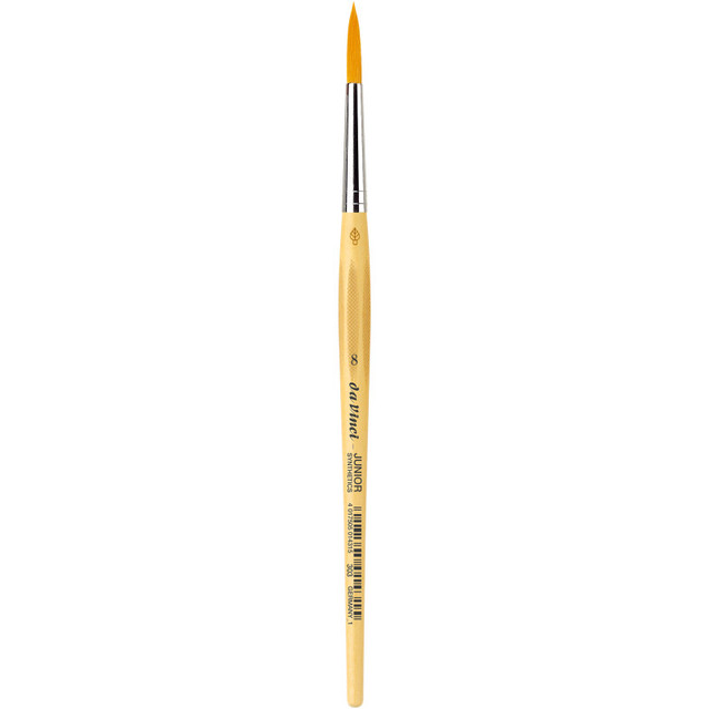 GREGORY DANIELS FINE ARTS INC da Vinci JUNIOR Synthetics Student Brush, Synthetic, Tempera, Round, Series 303, Size 8