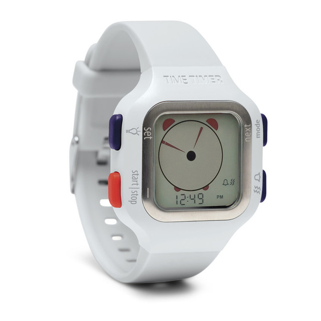 TIME TIMER LLC Time Timer® Time Timer Watch, Small, Arctic White