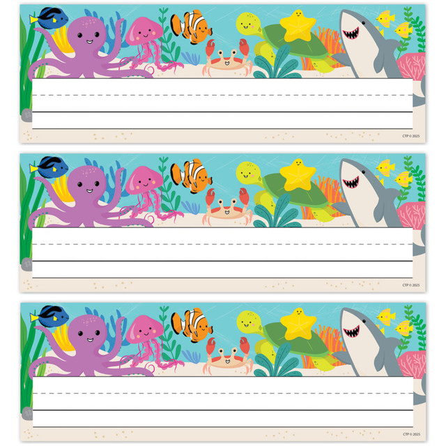 CREATIVE TEACHING PRESS Creative Teaching Press® Sea Friends Name Plates, 36 Per Pack, 3 Packs