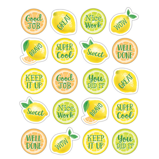TEACHER CREATED RESOURCES Teacher Created Resources® Lemon Zest Stickers, Pack of 120
