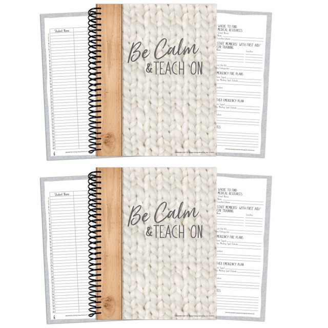 EUREKA Eureka® A Close-Knit Class Lesson Plan & Record Book, Pack of 2