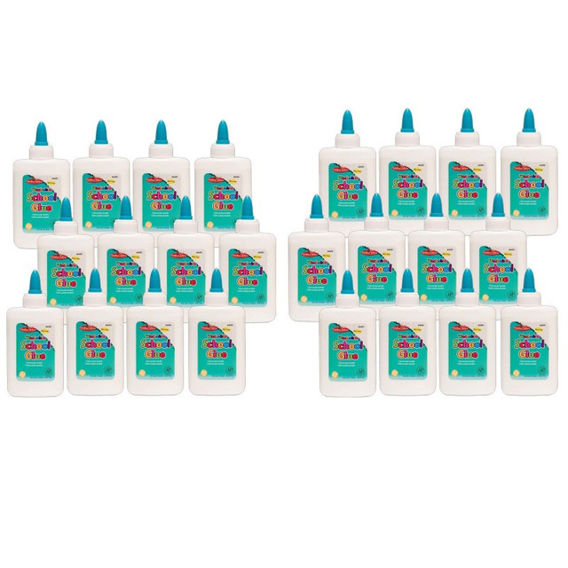 ADVANTUS Charles Leonard Economy Washable School Glue, 4 oz, Pack of 24