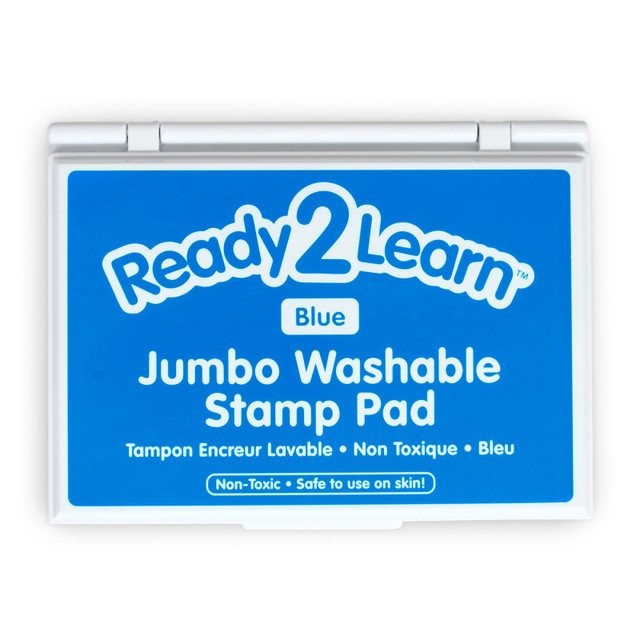 LEARNING ADVANTAGE READY 2 LEARN™ Jumbo Washable Stamp Pad - Blue - 6.2"L x 4.1"W