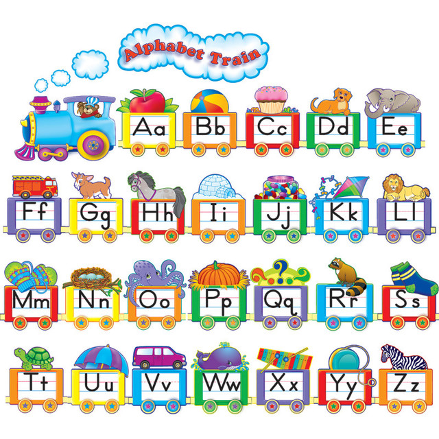 TEACHER CREATED RESOURCES Teacher Created Resources® Alphabet Train Bulletin Board Display Set