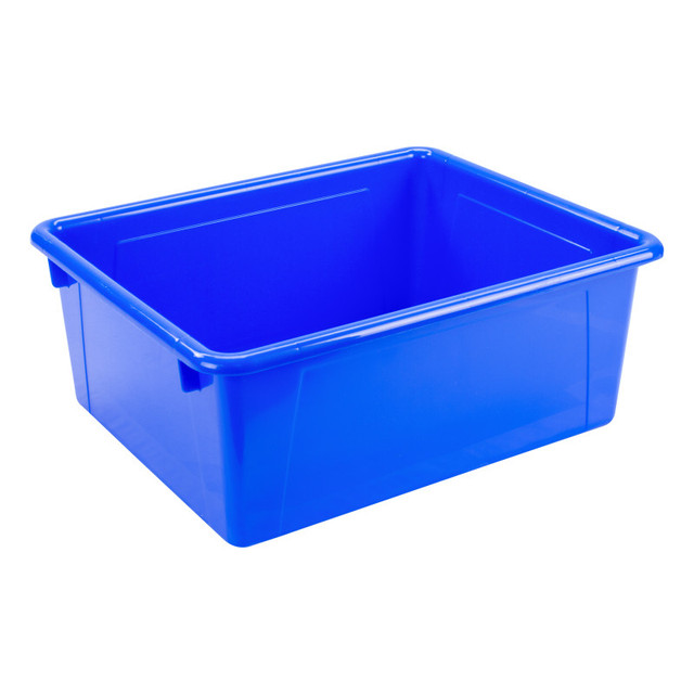 STOREX INDUSTRIES Storex Deep Storage Tray, Blue STOREX INDUSTRIES Storex Deep Storage Tray, Blue