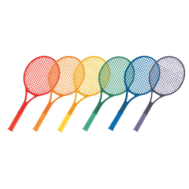 CHAMPION SPORTS Champion Sports Plastic Tennis Racket Set, 6 Assorted Colors