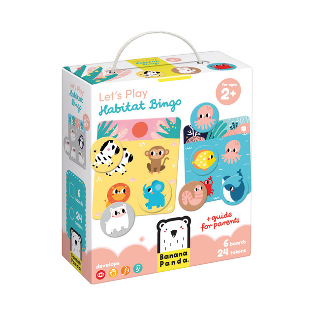 BANANA PANDA Banana Panda Let's Play Habitat Bingo, Ages 2+