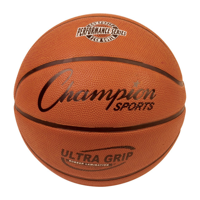 CHAMPION SPORTS Champion Sports Ultra Grip Rubber Basketball with Bladder, Official Size 7