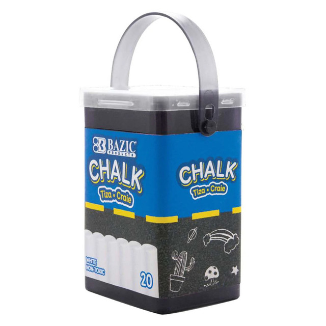 BAZIC PRODUCTS BAZIC Products® White Chalk, 20/Bucket