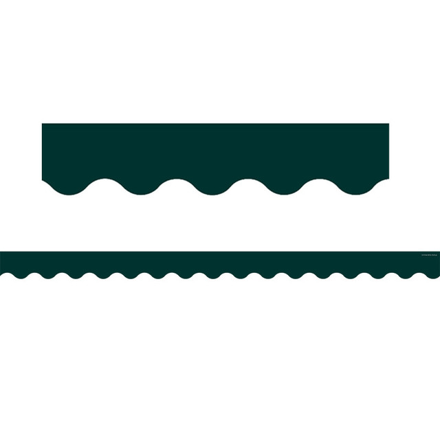 TEACHER CREATED RESOURCES Teacher Created Resources® Hunter Green Scalloped Border Trim, 35 Feet