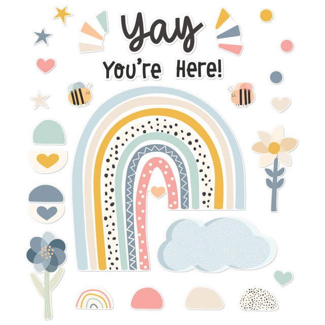 CARSON DELLOSA EDUCATION Carson Dellosa Education We Belong Yay You're Here! Bulletin Board Set