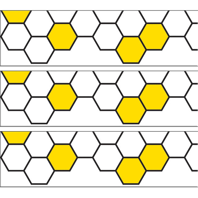CREATIVE TEACHING PRESS Creative Teaching Press® Busy Bees Honeycomb EZ Border™, 48 Feet Per Pack, 3 Packs