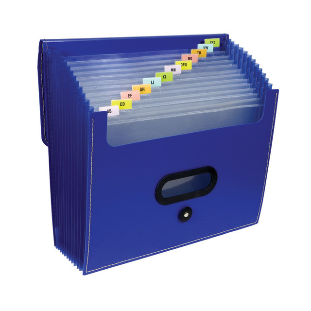 C-LINE PRODUCTS INC C-Line® 13-Pocket Ladder Expanding File, Blue